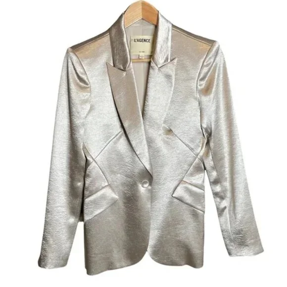 L'agence Chamberlain Blazer Platinum size 4 - Picture 3 of 9